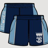 Blue & Navy JS | Footy Style Shorts