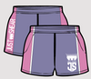 Pastel Pink & Purple JS | Footy Style Shorts