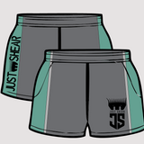Teal & Grey JS | Footy Style Shorts