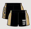 Sandy Taupe & Black JS | Footy Style Shorts