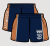 Navy & Rust JS | Footy Style Shorts