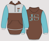 JS | Aqua, Chocolate & Grey 