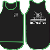 Harvest '25 | Black - Green Trim | Shearing Singlet