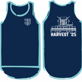 Harvest '25 | Navy - Teal Trim | Shearing Singlet
