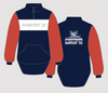 Harvest '25 Red, Navy & White Stripe| Collared Long Tail Jumper