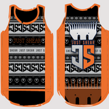 Orange & Grey Ugly Christmas Singlet | JS Sports Performance Singlet