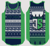 Green & Navy Ugly Christmas Singlet | JS Sports Performance Singlet