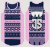 Pink & Navy Ugly Christmas Singlet | JS Sports Performance Singlet