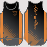 Orange & Black Comb | Just Shear Sports Performance Singlet