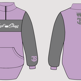 JS | Lilac & Grey "Jamestown" | Half Zip Long Tail Collared Jumper