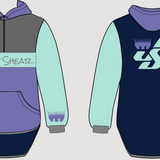JS | Lilac, Mint, Smoke & Navy "Quilpie" | Half Zip Long Tail Hoody