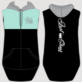 JS | "Riverton" Mint, Black & Grey | Full Zip Long Tail Vest