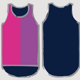 Pink, Navy & Purple with Smoke Trim | Shearing Singlet