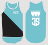 JS - Teal & Black Shearing Singlet