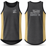 Harvest 26 - Sandy Taupe & Charcoal Grey - Black Trim | Shearing Singlet