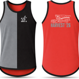 Harvest 26 - Grey, Black & Red | Shearing Singlet