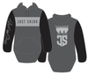 JS | Bongaree Black & Grey | Half Zip Long Tail Hoody