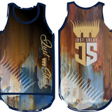 Rust & Sandy Taupe | Just Shear Sports Performance Singlet