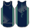 Navy & Dark Green | Just Shear Sports Performance Singlet