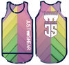 Green & Purple Ombre' | Just Shear Sports Performance Singlet