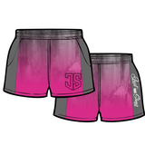 Hot Pink Concrete & Grey | Footy Style Shorts