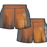 Rust & Grey | Footy Style Shorts