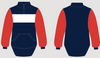 Navy, Red & White Stripe| Collared Long Tail Jumper
