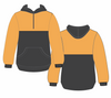 Hi Vis Orange & Gunmetal Grey | Half Zip Hoody | Just Tradies