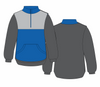 Royal Blue, Charcoal & Light Grey | Half Zip Collared Jumper | Just Tradies