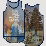 C.P.S Performance Singlet - Navy & Blue