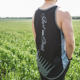 Slate Blue & Black Comb | Just Shear Sports Performance Singlet