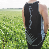 Slate Blue & Black Comb | Just Shear Sports Performance Singlet