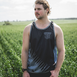 Slate Blue & Black Comb | Just Shear Sports Performance Singlet