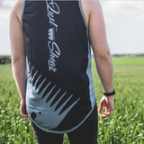 Slate Blue & Black Comb | Just Shear Sports Performance Singlet