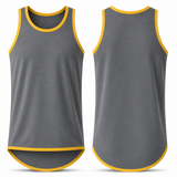 Smoke Grey - Gold Trim | Shearing Singlet