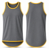 Smoke Grey - Gold Trim | Shearing Singlet