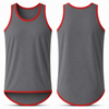 Smoke Grey - Red Trim | Shearing Singlet