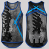 To The Point - Blue | Just Shear Sports Performance Singlet