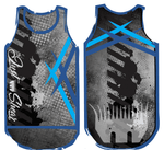 To The Point - Blue | Just Shear Sports Performance Singlet