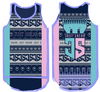 Teal & Pink Ugly Christmas Singlet | JS Sports Performance Singlet