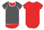 Red & Grey | Long Tail T-Shirt