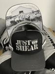 JS | Black & Grey Stencil | Embroidered Trucker Cap