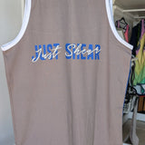 Raised on Red Dirt | Royal & Smoke Grey - White Trim | Shearing Singlet