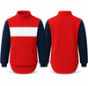 Red, Navy & White Stripe| Collared Long Tail Jumper