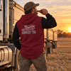 Harvest 26 - Maroon, Black & Grey | Half Zip Long Tail Hoody