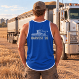 Harvest 26 - Royal Blue - White Trim | Shearing Singlet