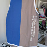 Raised on Red Dirt | Royal & Smoke Grey - White Trim | Shearing Singlet