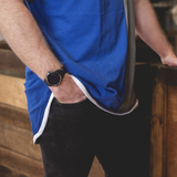 Royal Blue & Smoke Grey | Shearing Singlet