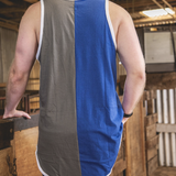 Royal Blue & Smoke Grey | Shearing Singlet