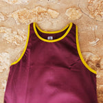 NEW Maroon with Gold Trim Shearing Singlet - Just Shear